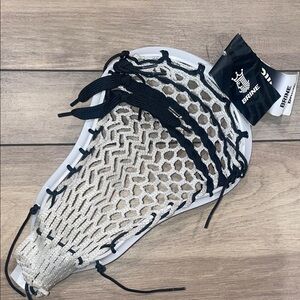 Brine Lacrosse Head with Black and White Netting NWT
